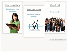 Tablet Screenshot of eglise-vie-foi.com